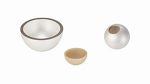 Spherical and Hemispherical Piezo Ultra-sound Transducers 