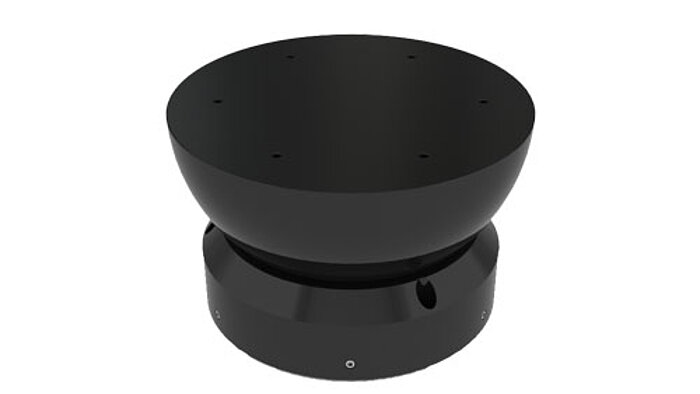 A-651 - A-657 Spherical Air Bearings The PIglide HB series spherical air bearing enables unique positioning and simulation applications in both research and industrial fields. These bearings provide excellent load capacity and stiffness while allowing three axes of inherently frictionless rotational motion. Commonly used for zero-g satellite research, spherical bearings are also used in systems for precision chip bonding and optical alignment. Extremely rigid spindles can be made using a spherical bearing at each end of the spindle shaft. This arrangement also allows precision alignment of the spindle shaft on the fly by moving one spherical bearing relative to the other.