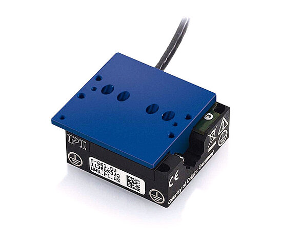 PI U-521 miniature linear stage with closed-loop ultrasonic motor. A medical application of its predecessor (M-663) in a semi-automated hand-held ear surgical device is described in this paper “Sliding Mode Disturbance Observer-based Motion Control for a Piezoelectric Actuator-based Surgical Device” by Jun Yik Lau et al, Department of Electrical and Computer Engineering, National University of Singapore, Singapore.