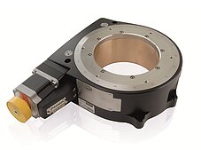 Rotation Stages with Worm Gear Drive: Stepper and Servo Motors, Large Aperture, High Load Rotation Stages with Worm Gear Drive: Stepper and Servo Motors, Large Aperture, High Load